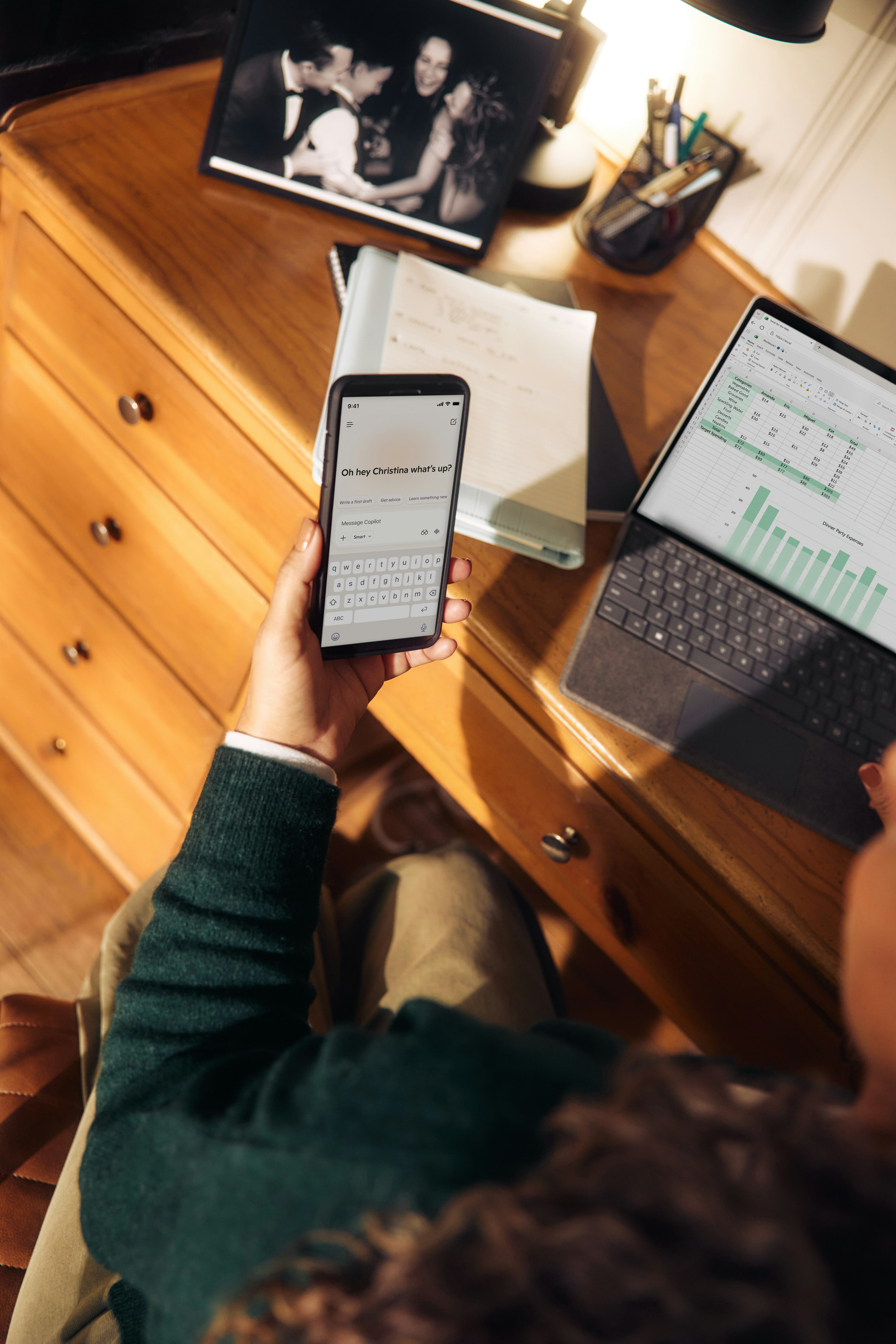 Reviewing business finances