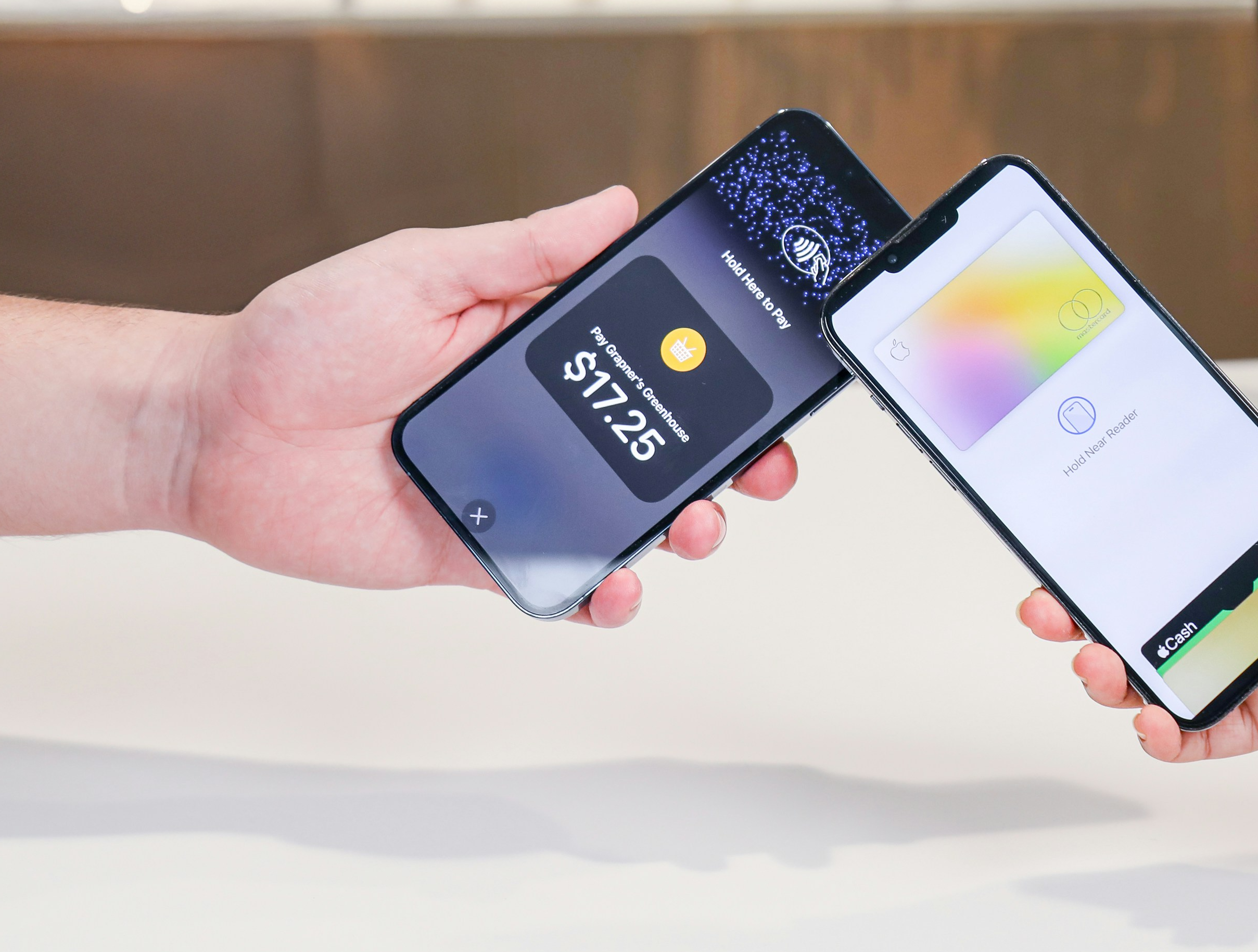 Tap to pay between two phones